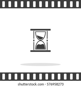 Hourglass Vector Icon.