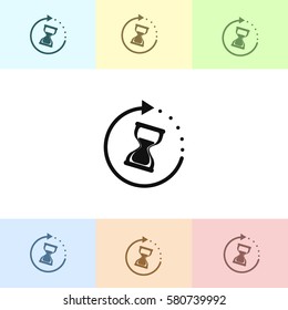 Hourglass vector icon