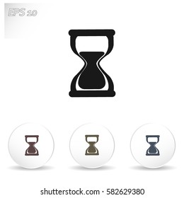 Hourglass vector icon