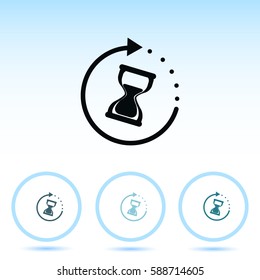 Hourglass vector icon
