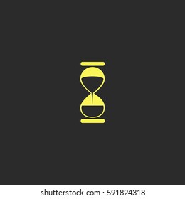 Hourglass vector  icon.