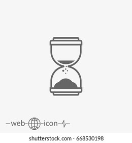 hourglass vector icon