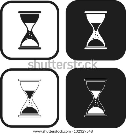 Hourglass vector icon