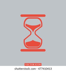 hourglass vector icon, vector best flat icon, EPS