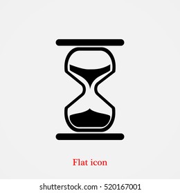 hourglass vector icon, vector best flat icon, EPS