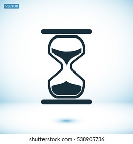 hourglass vector icon, vector best flat icon, EPS