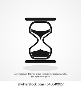 hourglass vector icon, vector best flat icon, EPS