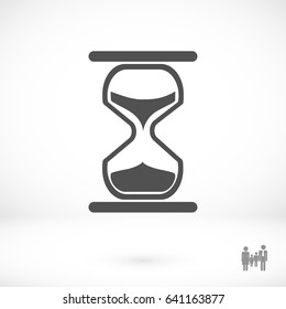 hourglass vector icon, vector best flat icon, EPS
