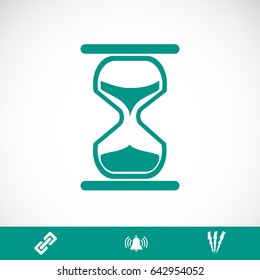hourglass vector icon, vector best flat icon, EPS