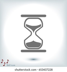 hourglass vector icon, vector best flat icon, EPS