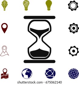 hourglass vector icon, vector best flat icon, EPS