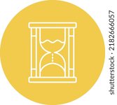 Hourglass vector icon. Can be used for printing, mobile and web applications.