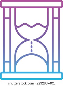 Hourglass vector icon. Can be used for printing, mobile and web applications.