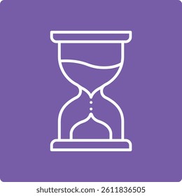 Hourglass vector icon. Can be used for printing, mobile and web applications.