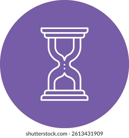 Hourglass vector icon. Can be used for printing, mobile and web applications.