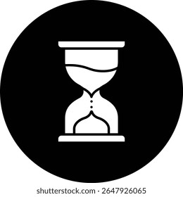 Hourglass vector icon. Can be used for printing, mobile and web applications.