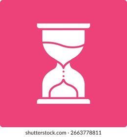 Icono de Vector de reloj de arena. Se puede utilizar para aplicaciones de impresión, móviles y de Web.