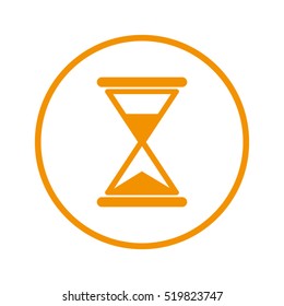 hourglass, vector icon, eps10