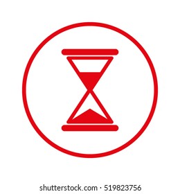 hourglass, vector icon, eps10