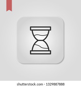 Hourglass vector icon. filled flat sign for mobile concept and web design. Sand clock simple solid icon. Time symbol, logo illustration. Pixel perfect vector graphics