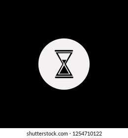 Hourglass vector icon. flat Hourglass design. Hourglass illustration for graphic 