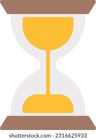 Hourglass Vector Icon Flat Style