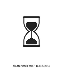 Hourglass vector icon. Vector illustration. Hourglass vector icon. Vector illustration.