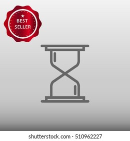 Hourglass Vector Icon Illustration