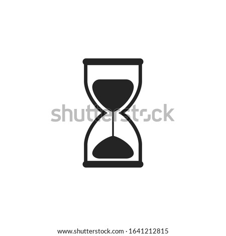 Hourglass vector icon. Vector illustration.