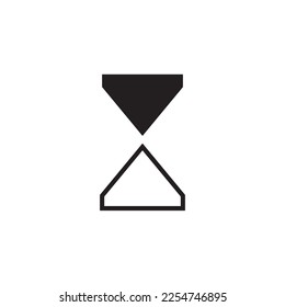 hourglass vector icon illustration symbol - Shutterstock ID 2254746895