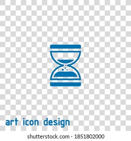 hourglass vector icon on an abstract background
