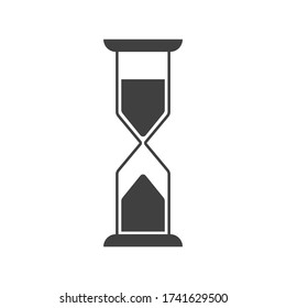 Hourglass vector icon on white background. EPS10