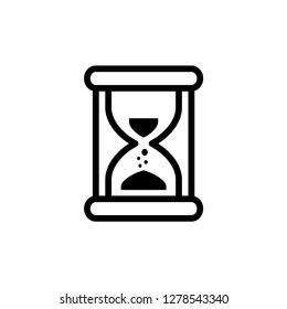 Hourglass vector icon. Timer icon.