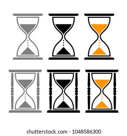 Hourglass vector icons