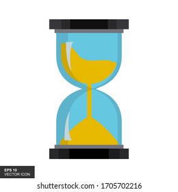 Hourglass vector icons, isolated objects with white background.