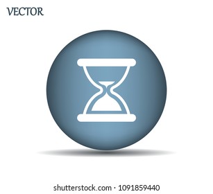 Hourglass, vector illustration.