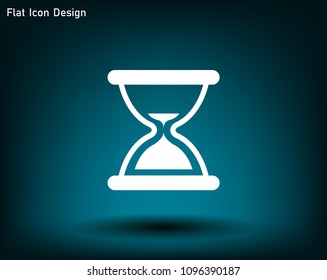 Hourglass, vector illustration.