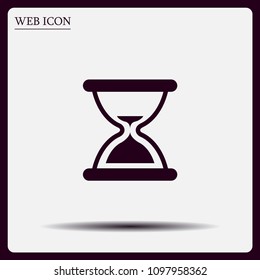 Hourglass, vector illustration.