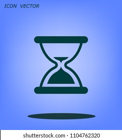 Hourglass, vector illustration.