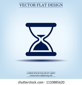 Hourglass, vector illustration.