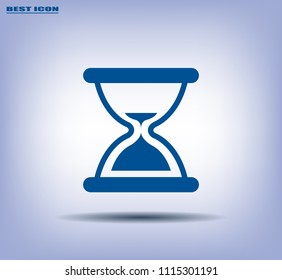 Hourglass, vector illustration.