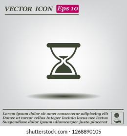 Hourglass, vector illustration.