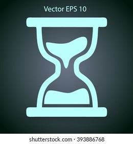 hourglass vector illustration