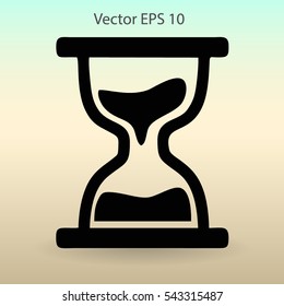 hourglass vector illustration