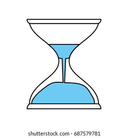 hourglass vector illustration