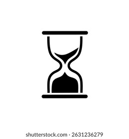 hourglass vector illustration. Hourglass icon in flat style. Sandglass vector illustration on isolated background. Sand clock sign business concept.