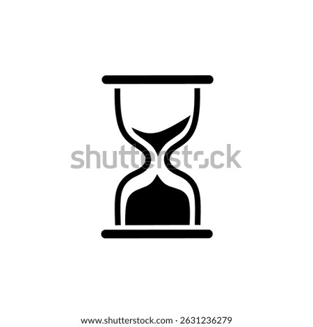hourglass vector illustration. Hourglass icon in flat style. Sandglass vector illustration on isolated background. Sand clock sign business concept.