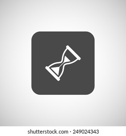 Hourglass. Vector illustration icon time watch wait hourglass clock 