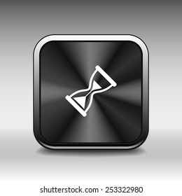 Hourglass. Vector illustration icon time watch wait hourglass clock 
