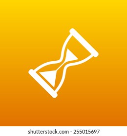 Hourglass. Vector illustration icon time watch wait hourglass clock 